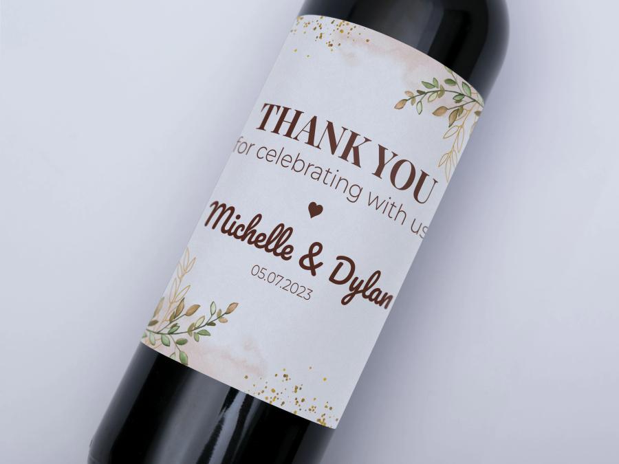 Botanical Thank You on bottle