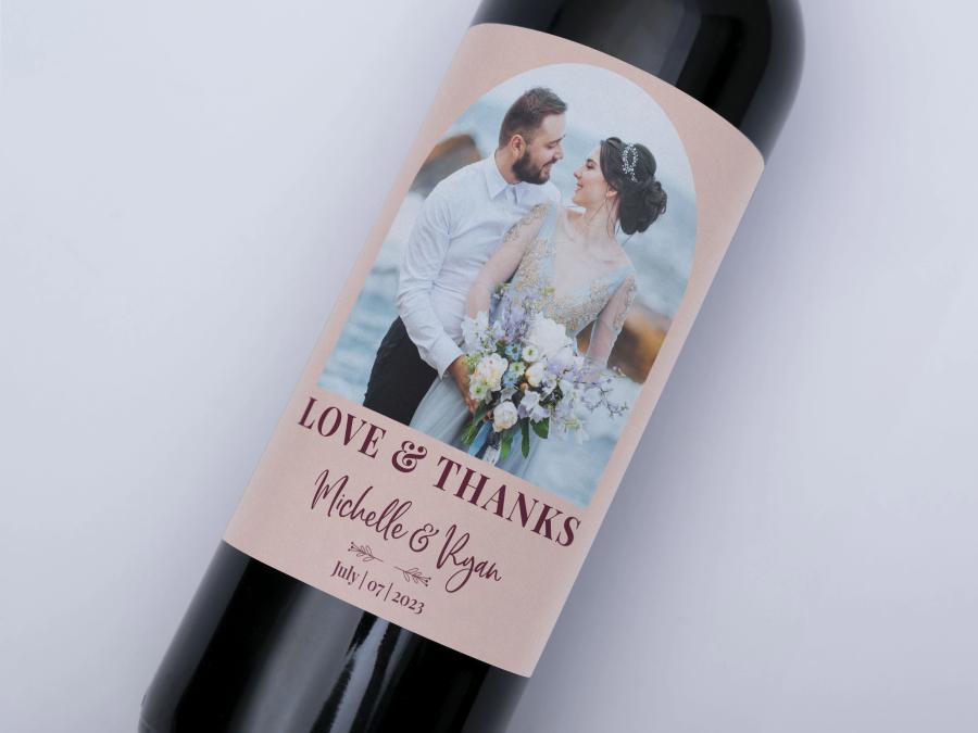Arch Photo Label on bottle