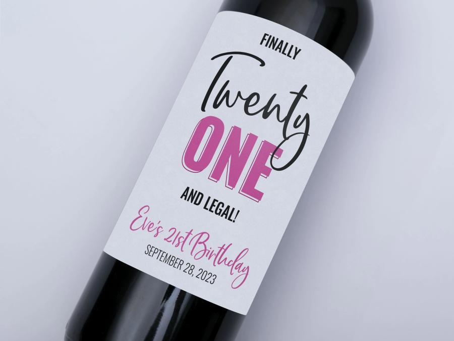Finally Twenty One on bottle