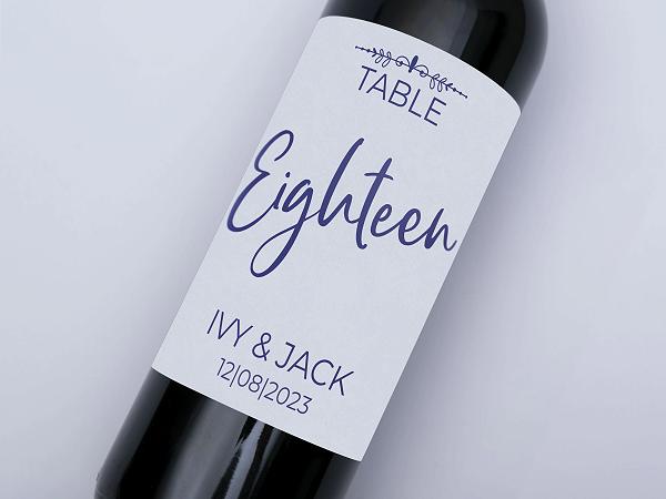 Navy Fleur Table