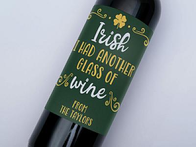 Custom Wine Label - custom photo wine bottle label