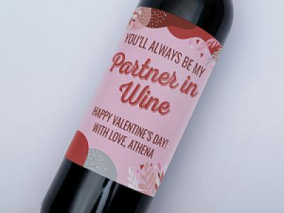 Custom Wine Label - custom photo wine bottle label