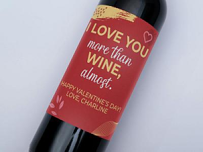 Custom Wine Label - custom photo wine bottle label