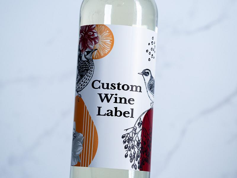 Custom Wine Label - custom photo wine bottle label