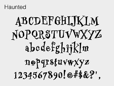 Custom "Haunted" Banner