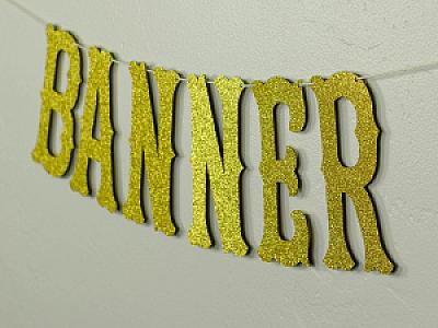 Custom "Western" Banner