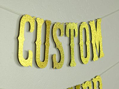 Custom "Western" Banner