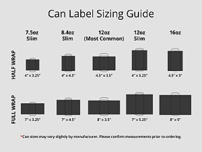 Custom Printed Soda Beer Can Label Wrapper