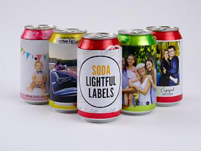 Custom Printed Soda Beer Can Label Wrapper