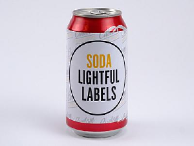 Custom Printed Soda Beer Can Label Wrapper