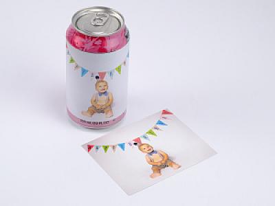 Custom Printed Soda Beer Can Label Wrapper