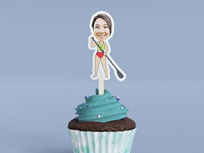Personalized Photo Cupcake Toppers | Sports, Careers, Holidays & More
