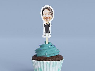 Personalized Photo Cupcake Toppers | Sports, Careers, Holidays & More
