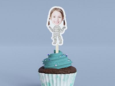 Personalized Photo Cupcake Toppers | Sports, Careers, Holidays & More