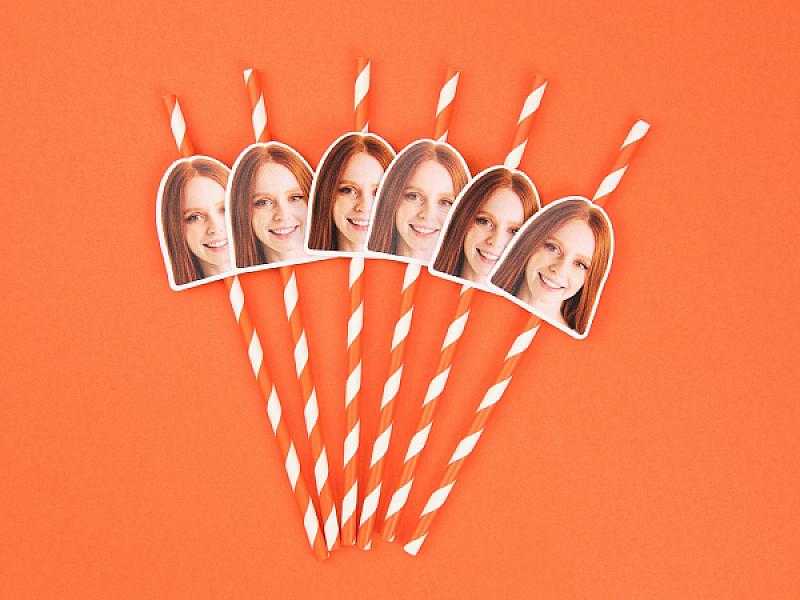 Custom Face Straws for Birthdays