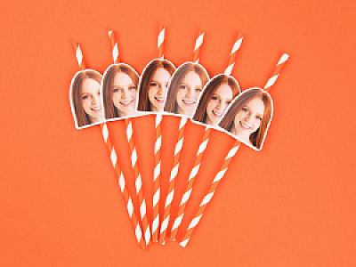 Custom Face Straws for Birthdays