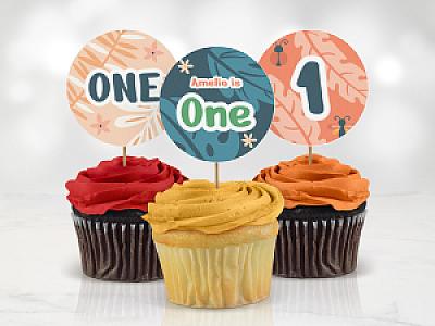 Custom Logo and Artwork Cupcake Toppers