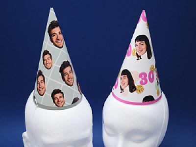 Custom Pet Party Hats, Photo Hats with Your Pet's Face